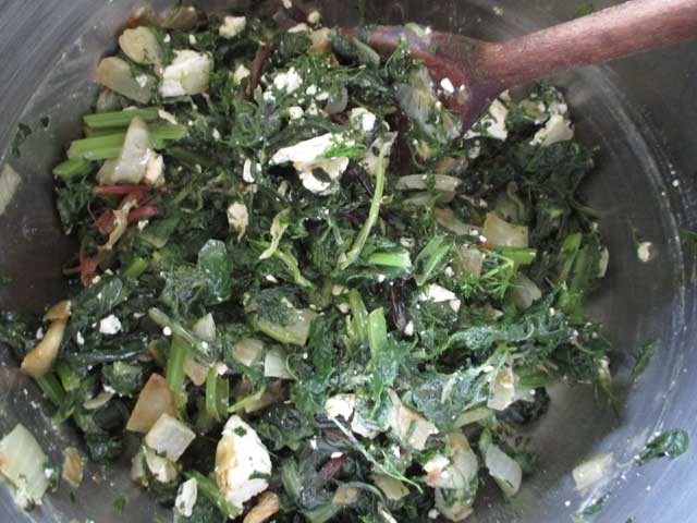 spinach pie filling